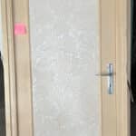 Menuiserie porte en bois avec dormant